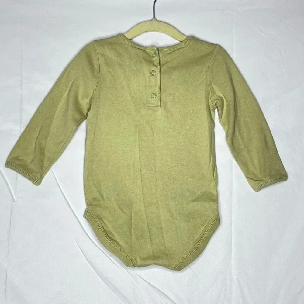 Gymboree Long Sleeve Bodysuit Green One Piece Vintage 2004 18-24 Months